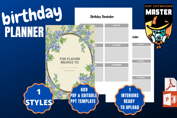 Birthday Planner Reminder: A Must-Have Tool for Low Content Book Creators on KDP