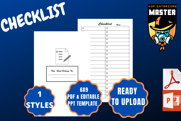 Checklist for Amazon KDP: 100-Page Template Ready to Use