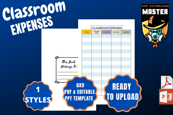 Classroom Expenses Tracker V1: Your KDP Low-Content Book Solution