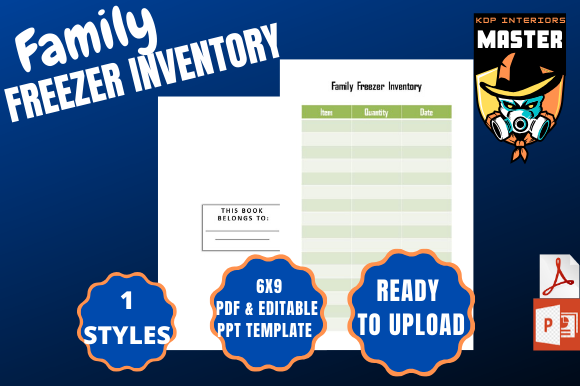 Family Freezer Inventory: A Practical Tool for Organized Living and Low-Content Publishing