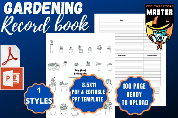 Gardening Record Book for Organized Green Thumbs