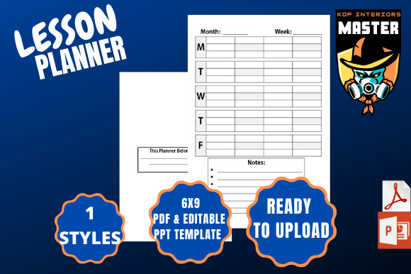 Lesson Planner V1: A Practical Addition to Your Low-Content KDP Library