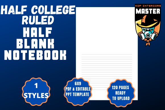 Maximize Your Low Content Book Business with the Half College Ruled Notebook