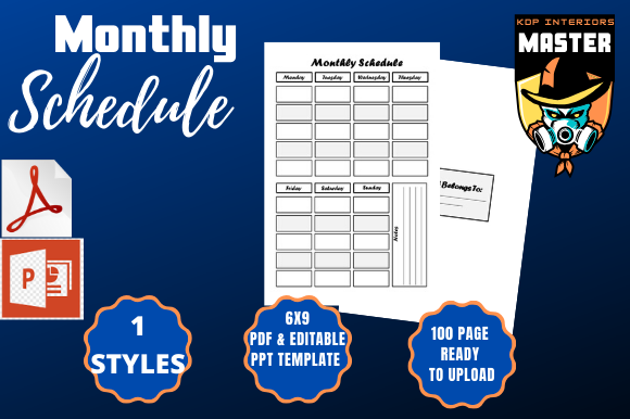 Monthly Schedule: A Practical Tool for Workflow Planning and Execution