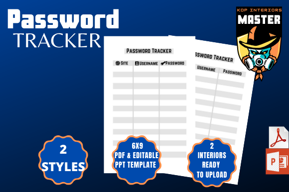 Password Tracker 2 Styles: A Practical Addition to Your Low Content Book Library on KDP