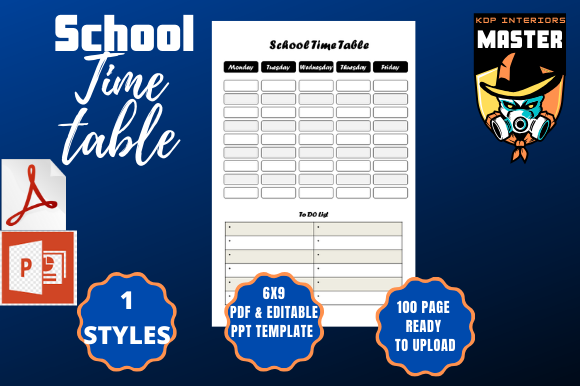 School Time Table: Design Essentials for Creative Professionals