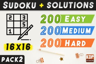 Sudoku with Solutions 600 Grids Pack 2 – A Smart Choice for Puzzle Lovers and Content Creators