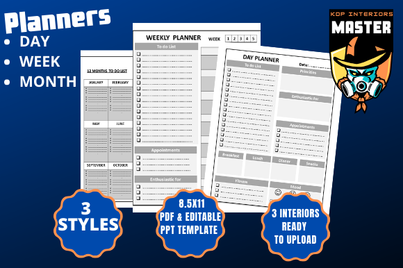 Transform Your Productivity: Mastering Day, Week, and Month Planners for Creative Entrepreneurs and Professionals
